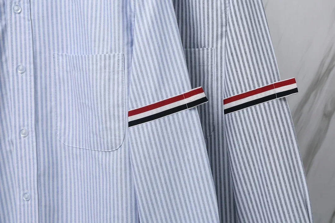 ：970（TB + ） THOM BROWNE . TB Classic + ZP Authentic Same Style TB ：Blue /Gray Size：0/1/2/3/4